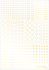 Accents Decal A Gold(1pc)