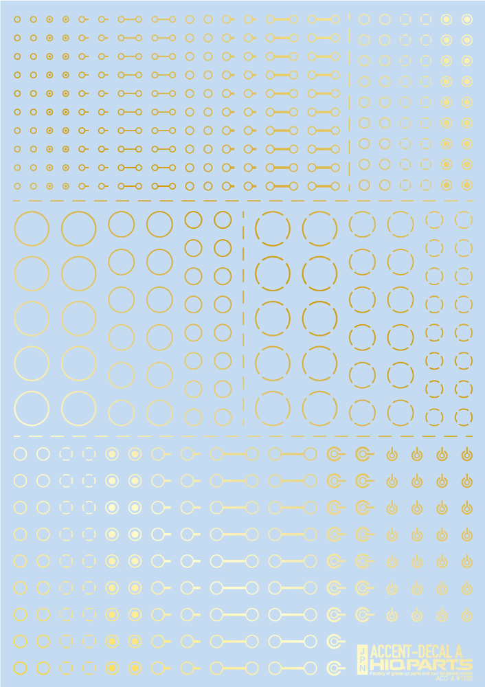 Accents Decal A Foli Gold(1pc)