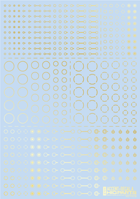 Accents Decal A Foli Gold(1pc)