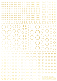 Accents Decal A Foli Gold(1pc)