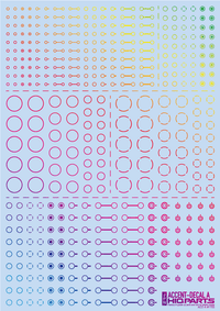 Accent Decal A Foil Hologram Silver(1pc)
