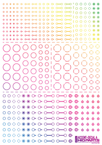Accent Decal A Foil Hologram Silver(1pc)