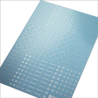 Accent Decal A Foil Hologram Silver(1pc)
