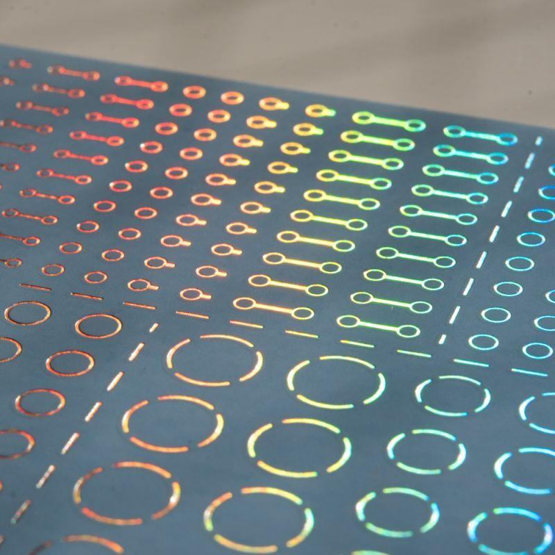 Accent Decal A Foil Hologram Silver(1pc)