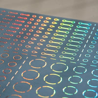 Accent Decal A Foil Hologram Silver(1pc)
