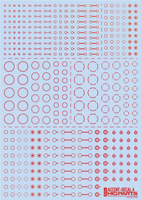Accent Decal A Foil Red(1pc)