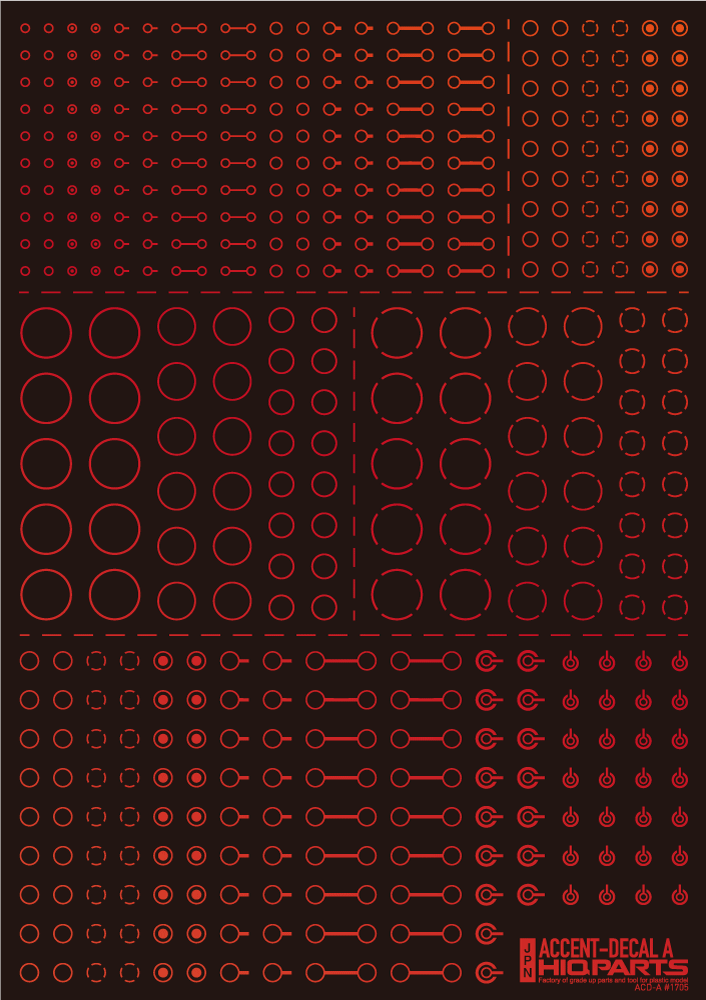 Accent Decal A Foil Red(1pc)