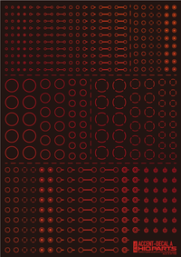 Accent Decal A Foil Red(1pc)