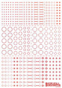 Accent Decal A Foil Red(1pc)