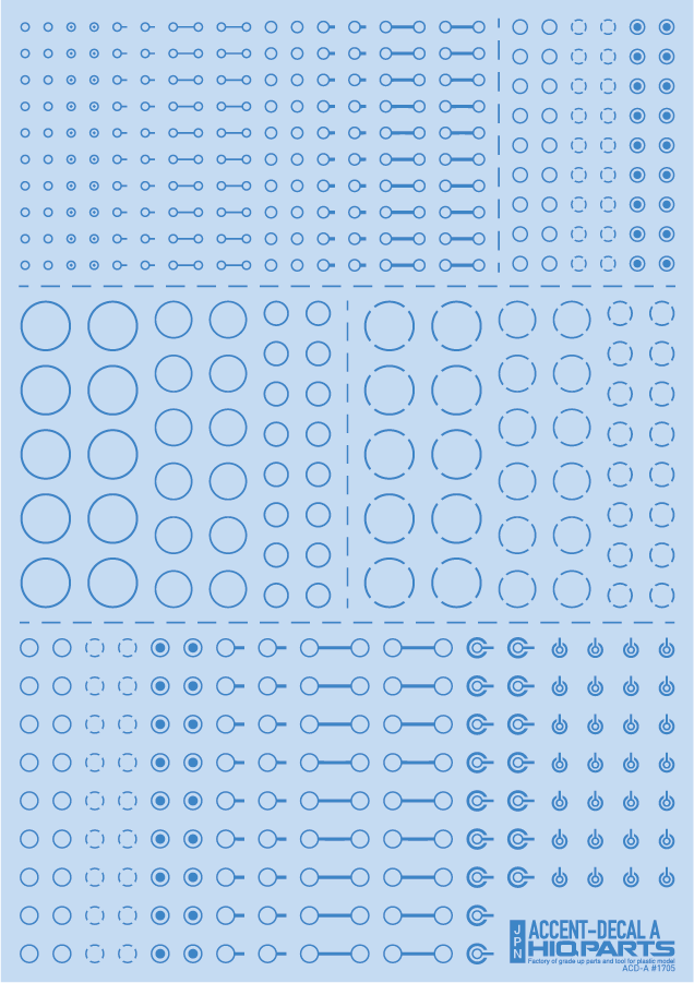 Accents Decal A Indigo Blue(1pc)