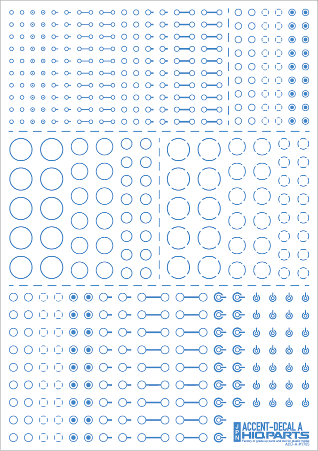 Accents Decal A Indigo Blue(1pc)