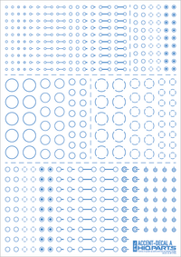 Accents Decal A Indigo Blue(1pc)