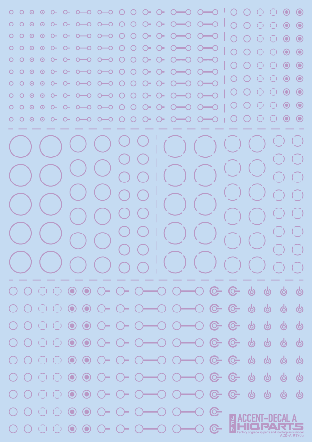 Accent Decal A Light Purple(1pc)