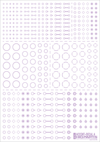 Accent Decal A Light Purple(1pc)