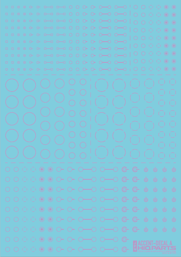 Accent Decal A Light Purple(1pc)