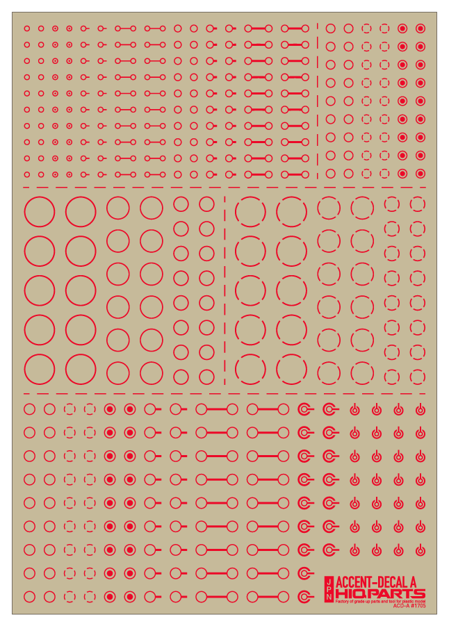 Accents Decal A Red(1pc)