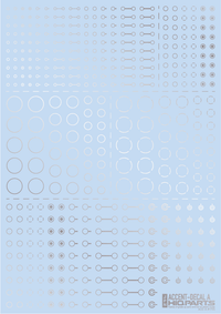 Accent Decal A Silver(1pc)