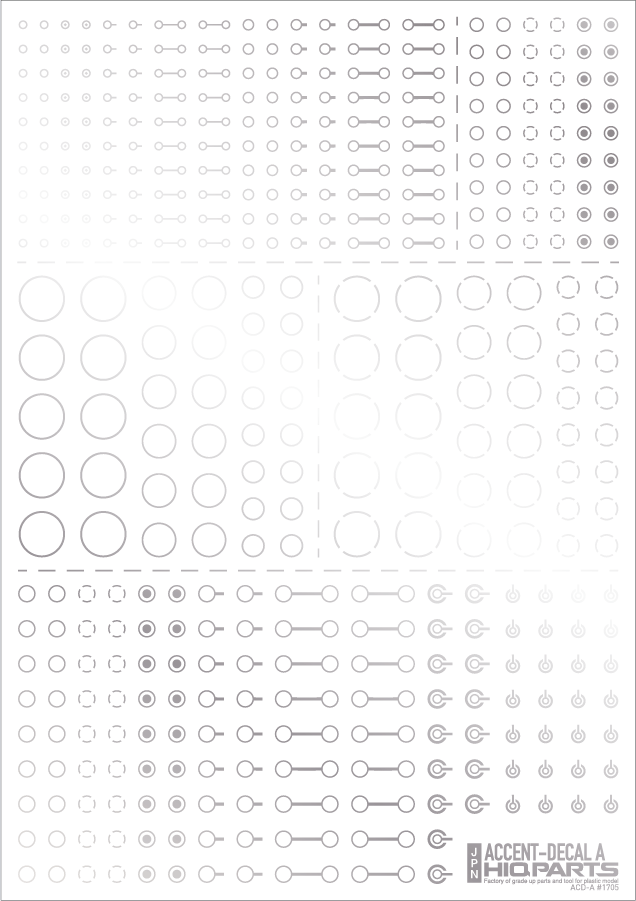 Accent Decal A Silver(1pc)