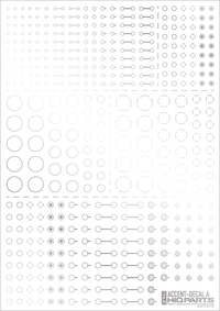 Accent Decal A Silver(1pc)