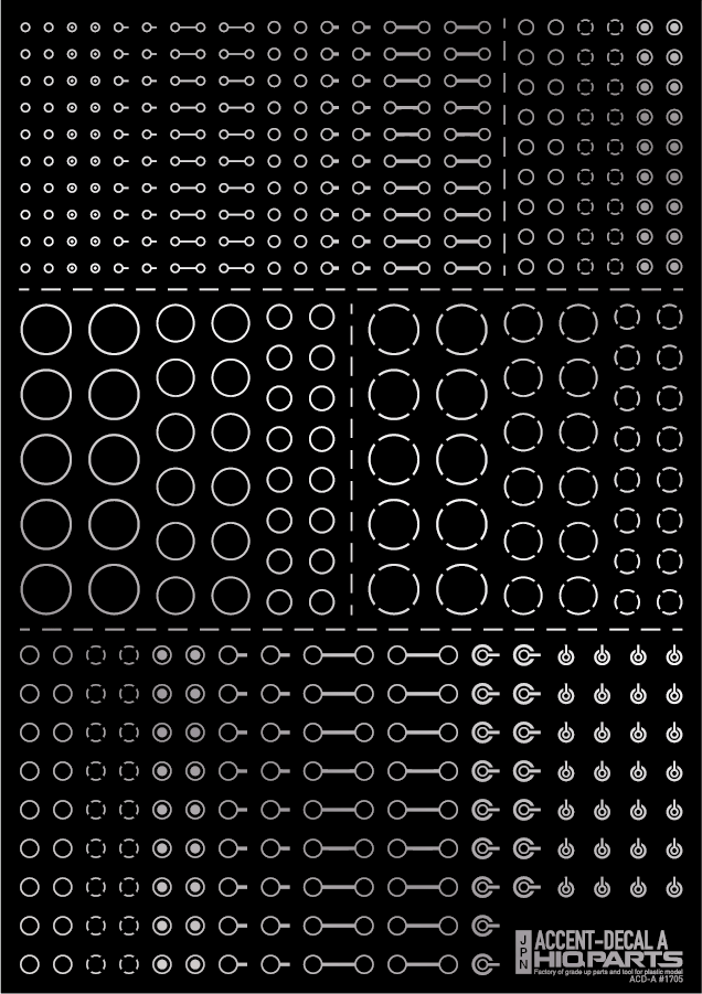 Accent Decal A Silver(1pc)