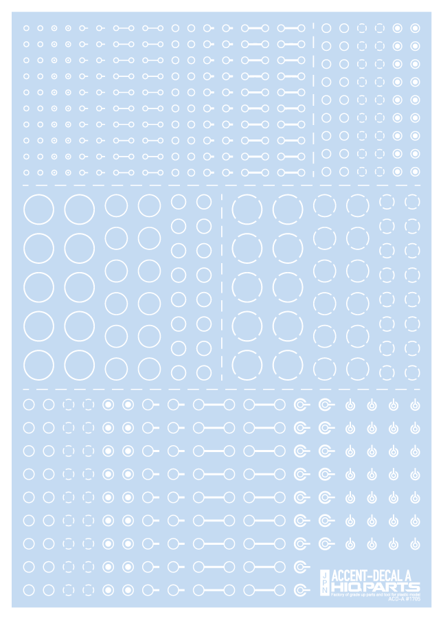 Accent Decal A White(1pc)