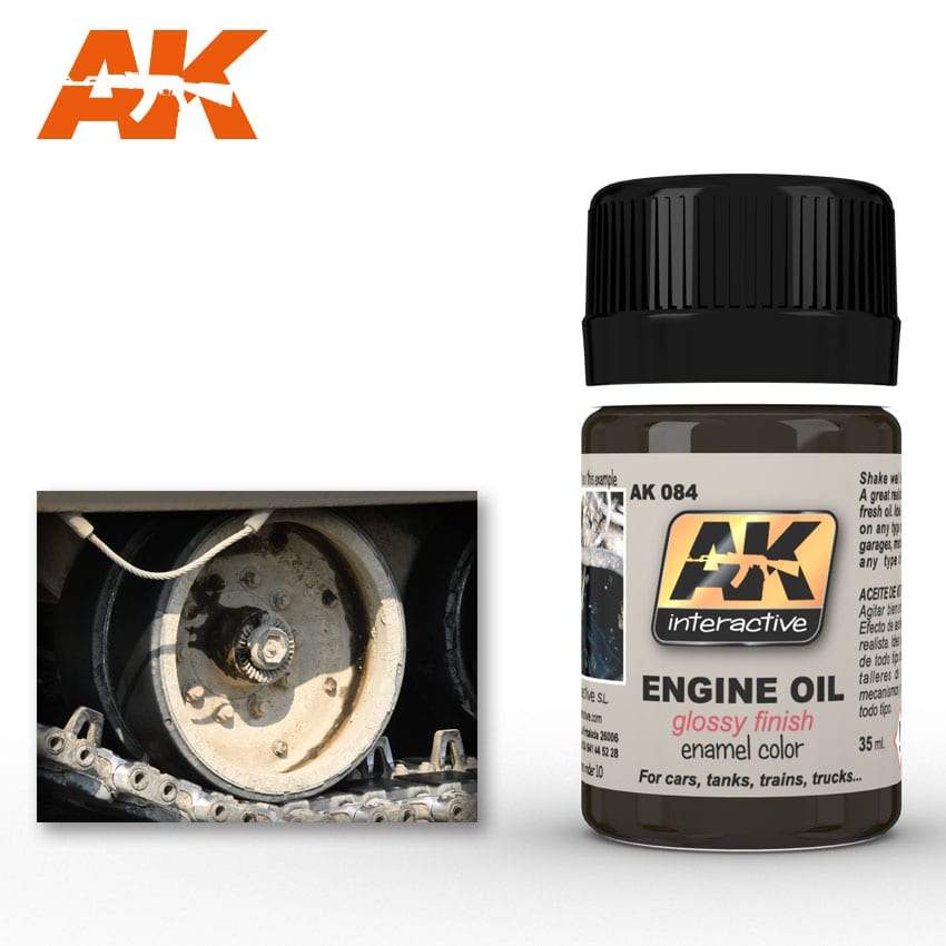 AK Interactive Engine Oil Glossy Enamel Paint 35ml Bottle