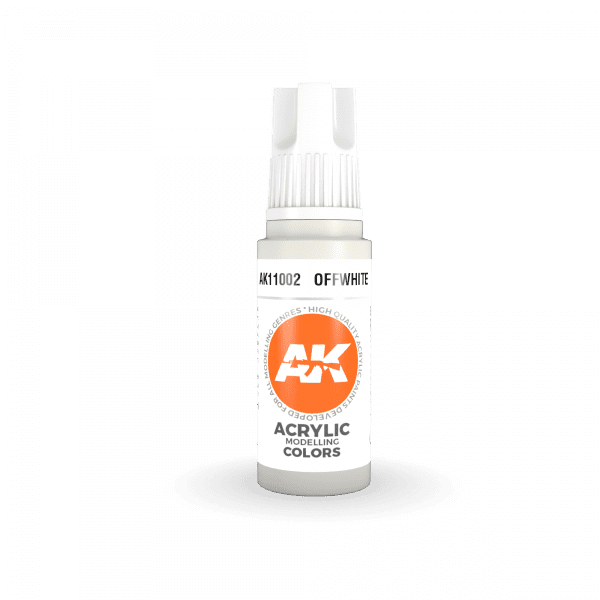 AK Interactive Off White Acrylic 3G Paint 17ml Bottle