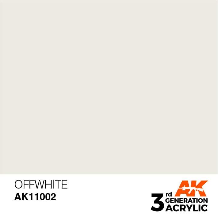 AK Interactive Off White Acrylic 3G Paint 17ml Bottle