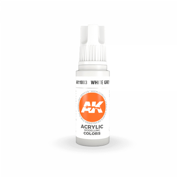 AK Interactive 3rd Gen Acrylic White Grey 17ml