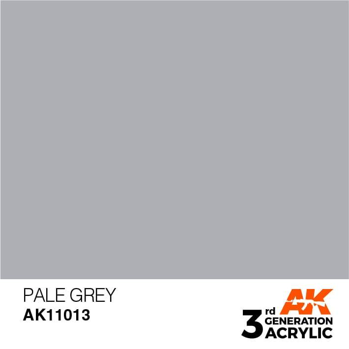 AK Interactive Pale Grey 3G Acrylic Paint 17ml Bottle
