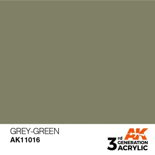 AK Interactive Grey Green 3G Acrylic Paint 17ml Bottle