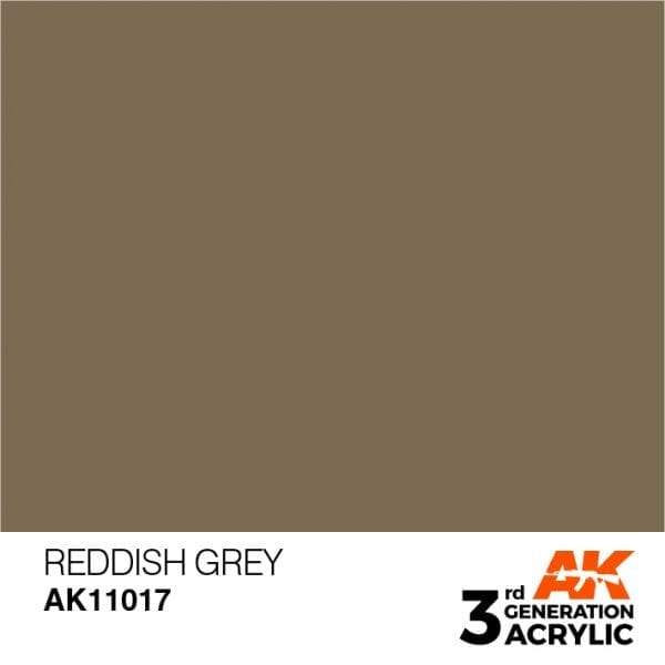 AK Interactive Reddish Grey 3G Acrylic Paint 17ml Bottle
