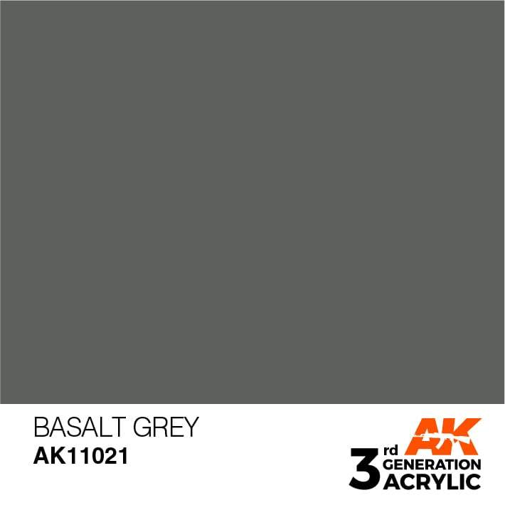AK Interactive Basalt Grey 3G Acrylic Paint 17ml Bottle