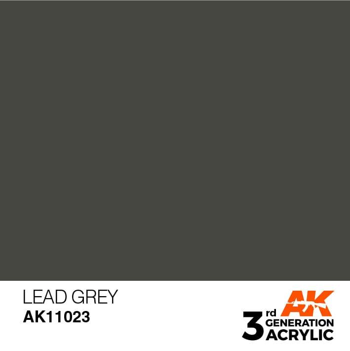 AK Interactive 3rd Gen Acrylic Lead Grey 17ml