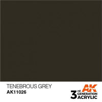 AK Interactive 3rd Gen Acrylic Tenebrous Grey 17ml