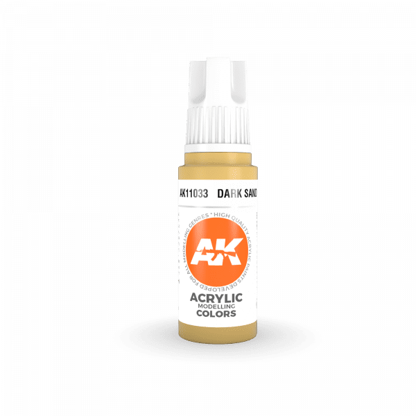 AK Interactive Dark Sand 3G Acrylic Paint 17ml Bottle