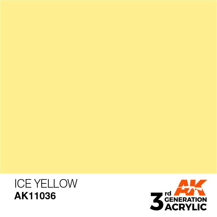 AK Interactive 3rd Gen Acrylic Ice Yellow 17ml