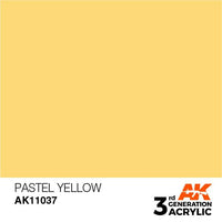 AK Interactive 3rd Gen Acrylic Pastel Yellow 17ml