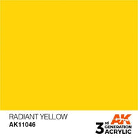 AK Interactive Radiant Yellow 3G Acrylic Paint 17ml Bottle