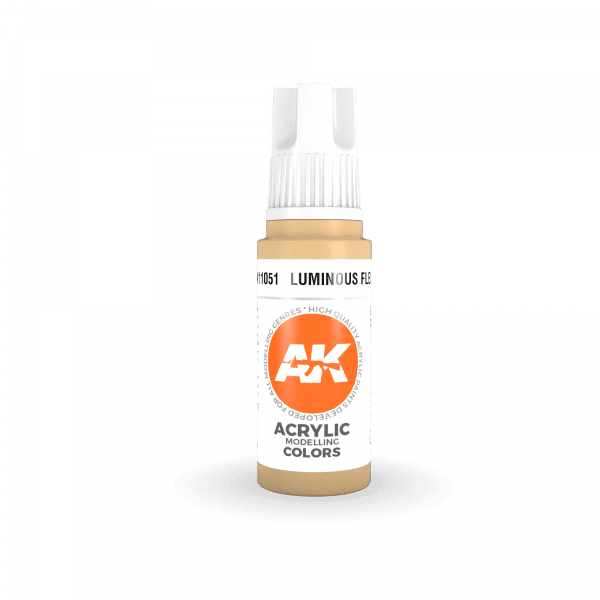 AK Interactive Luminous Flesh 3G Acrylic Paint 17ml Bottle