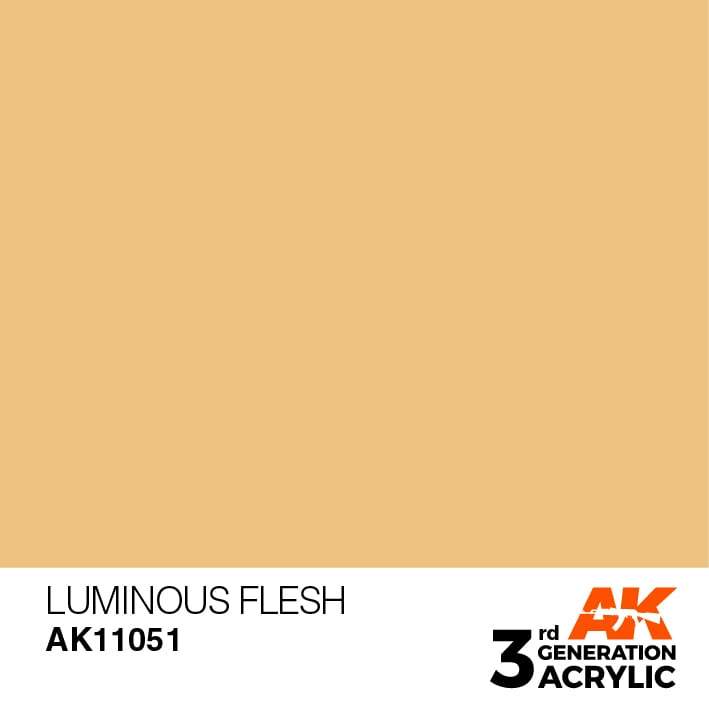 AK Interactive Luminous Flesh 3G Acrylic Paint 17ml Bottle