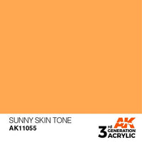 AK Interactive Sunny Skin Tone 3G Acrylic Paint 17ml Bottle