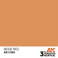 AK Interactive 3rd Gen Acrylic Beige Red 17ml