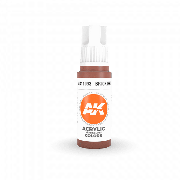 AK Interactive 3rd Gen Acrylic Brick Red 17ml