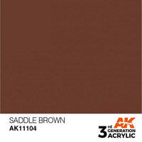 AK Interactive 3rd Gen Acrylic Saddle Brown 17ml