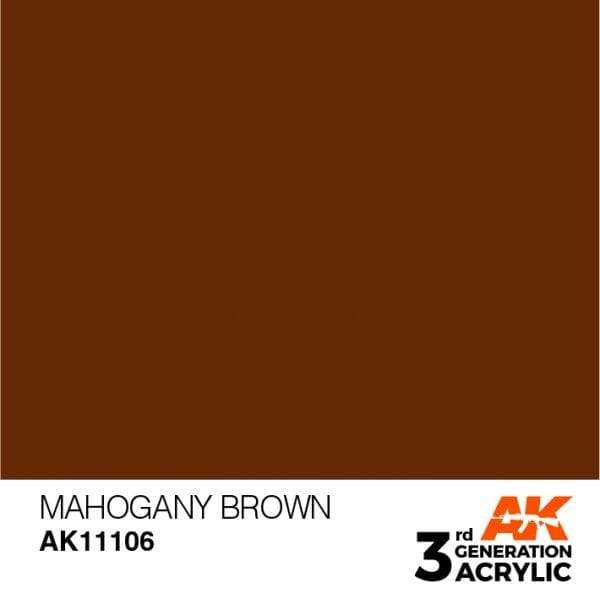 AK Interactive 3rd Gen Acrylic Mahogany Brown 17ml
