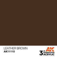 AK Interactive Leather Brown 3G Acrylic Paint 17ml Bottle