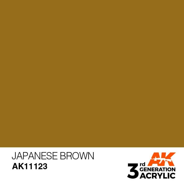 AK Interactive 3rd Gen Acrylic Japanese Uniform Brown 17ml