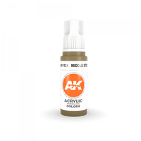 AK Interactive Middle Stone 3G Acrylic Paint 17ml Bottle
