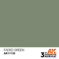 AK Interactive 3rd Gen Acrylic Faded Green 17ml